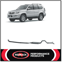 REDBACK 3" 409 STAINLESS STEEL MUFFLER EXHAUST SYSTEM FITS TOYOTA PRADO KZJ120R 3.0L TD 10/2002-10/2006