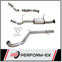 PERFORM-EX 3" STAINLESS STEEL NO CAT/MUFFLER TURBO BACK EXHAUST SYSTEM FITS TOYOTA LANDCRUISER HDJ100R 4.2L TD 2000-2007