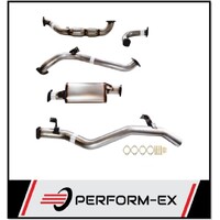 PERFORM-EX 3" STAINLESS STEEL CAT/MUFFLER TURBO BACK EXHAUST SYSTEM FITS TOYOTA LANDCRUISER VDJ79R 2007-2016 SINGLE CAB