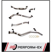 PERFORM-EX 3" STAINLESS STEEL PIPE ONLY TURBO BACK EXHAUST SYSTEM FITS TOYOTA LANDCRUISER VDJ79R SINGLE CAB 2007-2016