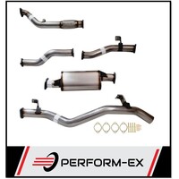PERFORM-EX 3" STAINLESS STEEL CAT/MUFFLER TURBO BACK EXHAUST SYSTEM FITS TOYOTA LANDCRUISER VDJ79R 2012-2016 DUAL CAB