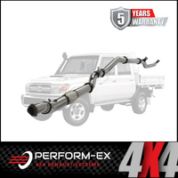 PERFORM-EX 4" STAINLESS STEEL TURBO BACK EXHAUST SYSTEM FITS TOYOTA LANDCRUISER VDJ79R 4.5L V8 2016-2025