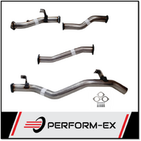 PERFORM-EX 3" STAINLESS STEEL PIPE ONLY DPF BACK EXHAUST FITS TOYOTA LANDCRUISER VDJ79R 2016-ON