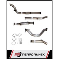 PERFORM-EX 3" STAINLESS STEEL NO CAT/HOTDOG TURBO BACK EXHAUST SYSTEM FITS TOYOTA HILUX KUN26R 3.0L 4CYL 2005-2015