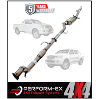 PERFORM-EX 3" STAINLESS STEEL NO CAT/MUFFLER TURBO BACK EXHAUST SYSTEM FITS TOYOTA HILUX KUN26R 3.0L 4CYL 2005-2015 PERFORM-EX 3" STAINLESS STEEL NO CAT/MUFFLER TURBO BACK EXHAUST SYSTEM FITS TOYOTA HILUX KUN26R 3.0L 4CYL 2005-2015