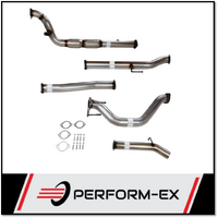 PERFORM-EX 3" STAINLESS STEEL CAT/PIPE ONLY TURBO BACK EXHAUST SYSTEM FITS TOYOTA HILUX KUN26R 3.0L 4CYL 2005-2015