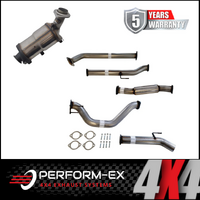 PERFORM-EX 3" STAINLESS STEEL TURBO BACK EXHAUST SYSTEM WITH DPF DUMMY FITS TOYOTA HILUX GUN126R 2.8L 4CYL 2015-ON - HOTDOG