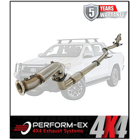 PERFORM-EX 3" TURBO BACK STAINLESS STEEL EXHAUST SYSTEM FITS TOYOTA HILUX GUN126R 2.8L 4CYL 2015-ON