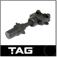 TAG PULSE TRAILER ADAPTER - 7 PIN SMALL ROUND PLUG TO 7 PIN FLAT SOCKET