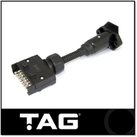 TAG PULSE TRAILER ADAPTER - 7 PIN FLAT PLUG TO 7 PIN SMALL ROUND SOCKET