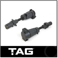 TAG PULSE TRAILER ADAPTER - 7 PIN SMALL ROUND PLUG TO 7 PIN LARGE ROUND PLUG