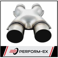 STAINLESS STEEL EXHAUST X-PIPE (KISS CROSSOVER) PRESSED 2 1/2" 63MM