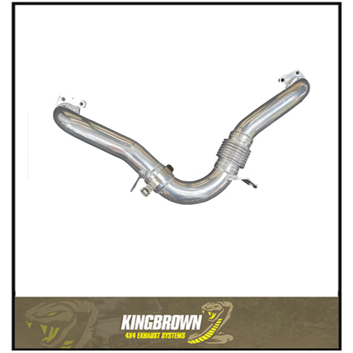 KING BROWN 2.25" CROSSOVER PIPE FITS TOYOTA LANDCRUISER VDJ78R 4.5L V8 2007-ON (1807)
