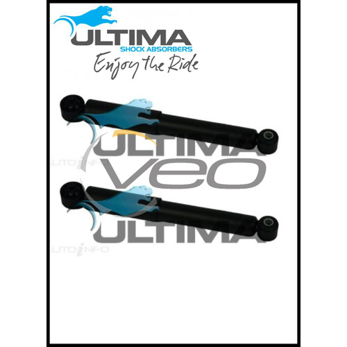 Rear Ultima Gas Shocks (Pair) fits Holden AstraTS 1.8L Hatchback 9/98-12/00