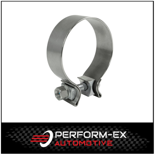 4" (101MM) STAINLESS STEEL EXHAUST PIPE CLAMP - ACCUSEAL SINGLE BOLT 4" (101MM) STAINLESS STEEL EXHAUST PIPE CLAMP - ACCUSEAL SINGLE BOLT