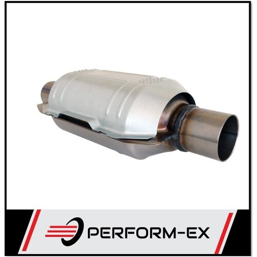 2 1/4" STAINLESS METALLIC CATALYTIC CONVERTER OVAL 300 CPSI