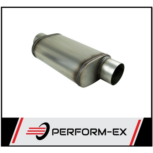 9" X 5" OVAL 14" LONG 3.5" O/C MEGA POWER 409 STAINLESS STEEL UNIVERSAL MUFFLER (D927-409)