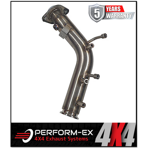3" DPF DELETE PIPE 304 STAINLESS STEEL FITS TOYOTA HILUX GUN126R GUN136R 2.8L 2015-ON