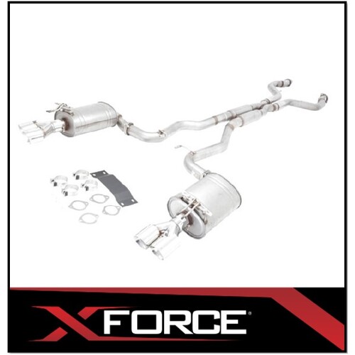 HOLDEN COMMODORE VE/VF SEDAN/WAGON SS/SV6 TWIN 3" XFORCE 409 STAINLESS STEEL CATBACK EXHAUST SYSTEM