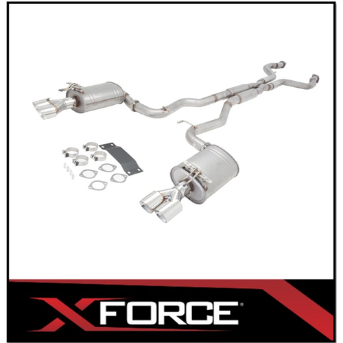 XFORCE TWIN 3" 409 STAINLESS STEEL CATBACK EXHAUST SYSTEM FITS HOLDEN COMMODORE VE/VF UTE SS/SV6 (E4-VF73UTE-CBS)