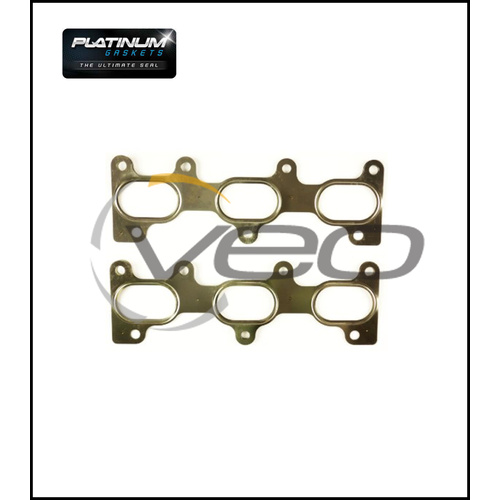 PLATINUM EXHAUST MANIFOLD GASKET FITS HYUNDAI TRAJET FO 2.7L G6BA V6 1/00-12/08