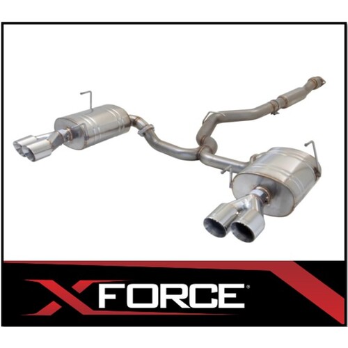 XFORCE 3" STAINLESS STEEL CATBACK EXHAUST SYSTEM FITS SUBARU WRX STI SEDAN 1/2014-ON
