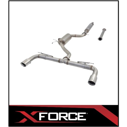 XFORCE 304 STAINLESS STEEL CAT BACK EXHAUST SYSTEM FITS VOLKSWAGEN GOLF GTi MK7 MK7.5 MK8 2013-ON