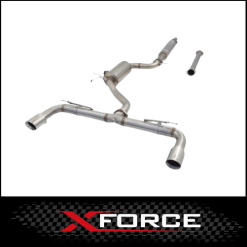 XFORCE 304 STAINLESS STEEL VAREX CAT BACK EXHAUST SYSTEM FITS VOLKSWAGEN GOLF GTi MK7 MK7.5 MK8 2013-ON