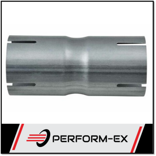 MILD STEEL STRAIGHT EXHAUST DOUBLE COUPLER 3" 76MM ID/ID