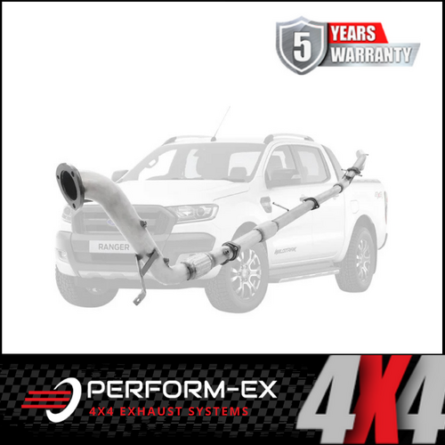 PERFORM-EX 3" STAINLESS STEEL CAT/HOTDOG TURBO BACK EXHAUST SYSTEM FITS FORD RANGER PX 3.2L 5CYL 2016-2022 (DPF DELETE)