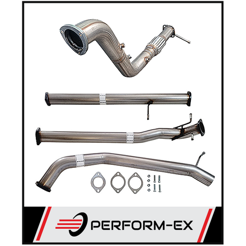 PERFORM-EX 3" STAINLESS STEEL TURBO BACK EXHAUST PIPE ONLY FITS FORD RANGER PX 3.2L TD 10/2016-5/2022