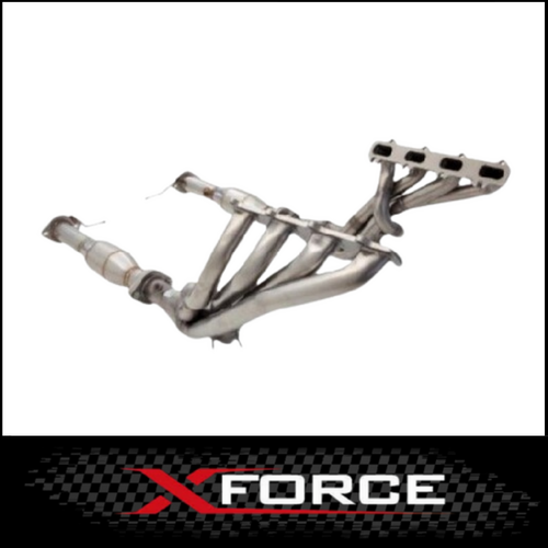 XFORCE STAINLESS STEEL HEADERS 1 3/4" & HI FLOW 2 1/2" METALLIC CATS FITS FORD FALCON BA BF XR8 5.4L 2003-2008