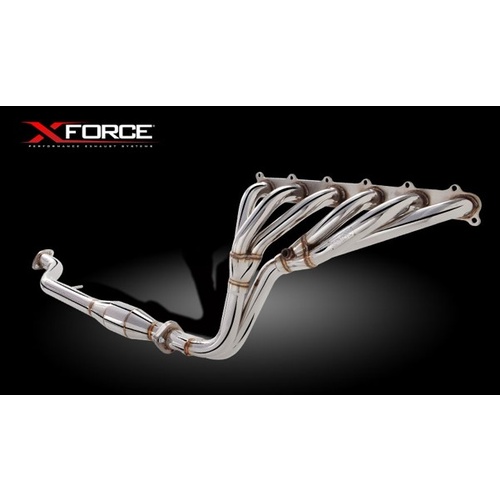 XFORCE UNPOLISHED STAINLESS STEEL HEADERS & CAT FITS FORD FALCON BA BF XR6 NON TURBO SEDAN UTE