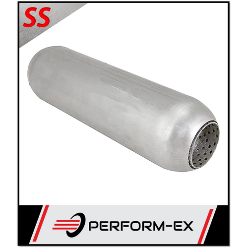PERFORATED 409 STAINLESS STEEL HOTDOG 2" 51MM IN/OUT X 15" LONG (HD15200P-409)