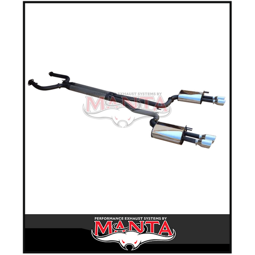 DPE BY MANTA 2 1/2" CAT BACK STAINLESS STEEL EXHAUST SYSTEM FITS HOLDEN COMMODORE VE VF 6.0L 6.2L V8 SEDAN/WAGON(HOLK128S25-CB)