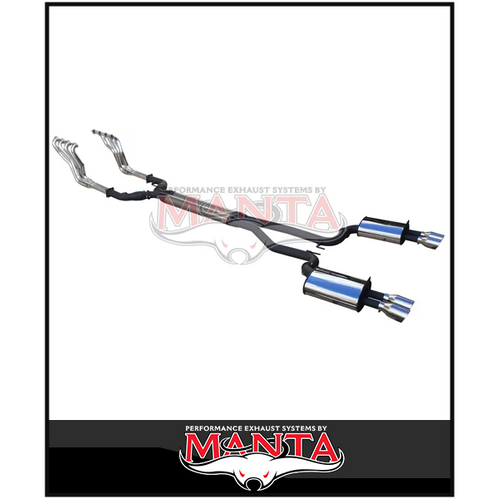 DPE BY MANTA ENGINE BACK STAINLESS STEEL EXHAUST SYSTEM FITS HOLDEN COMMODORE VE VF 6.0L 6.2L V8 SEDAN/WAGON (HOLK128S3-178C)