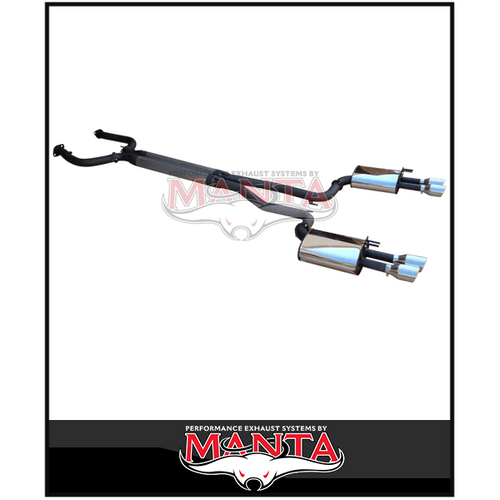 DPE BY MANTA 3" CAT BACK STAINLESS STEEL EXHAUST SYSTEM WITH BI MODAL FITS HOLDEN COMMODORE VE VF 6.0L 6.2L V8 SEDAN/WAGON (HOLK128S3-CB-BM)