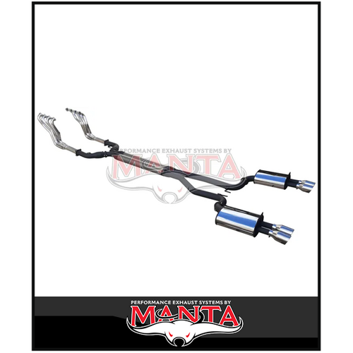 DPE BY MANTA 3" ENGINE BACK STAINLESS STEEL EXHAUST SYSTEM FITS HOLDEN COMMODORE VE VF 6.0L 6.2L V8 UTE (HOLK128U3-134C)