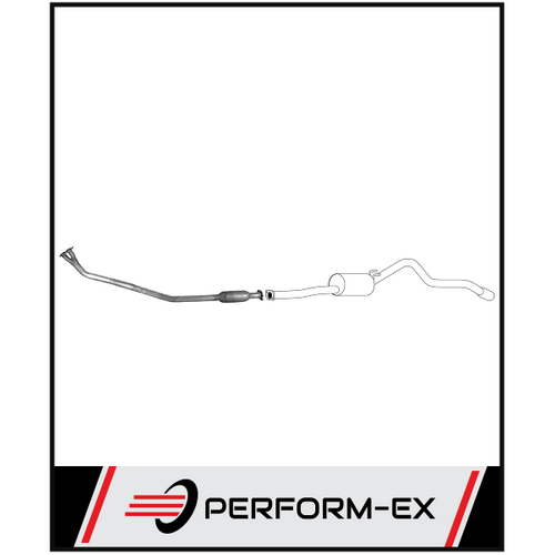 STANDARD ENGINE BACK EXHAUST SYSTEM FITS TOYOTA HILUX RN85R 2.4L 8/88-7/97