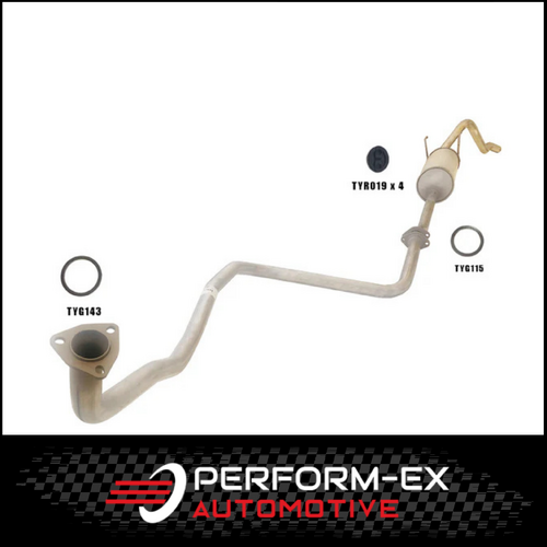 STANDARD ENGINE BACK EXHAUST SYSTEM FITS TOYOTA HILUX LN106R 8/1988-7/1997