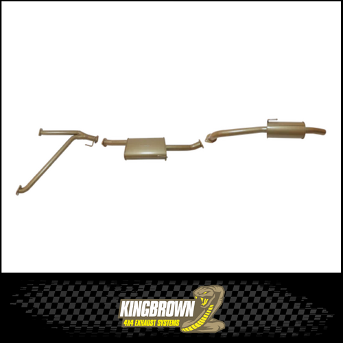 KING BROWN 2.5" CAT BACK EXHAUST SYSTEM FITS NISSAN NAVARA D40 4.0L V6 2006-2016 (KB9415-XXMR)