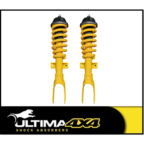ULTIMA 4X4 COMPLETE FRONT STRUTS (2" RAISED) FITS VOLKSWAGEN AMAROK 2H 4CYL 4WD 9/2016-2022 (0-50KG)
