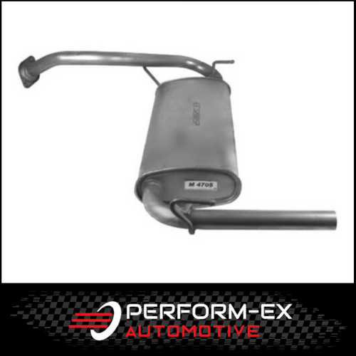 STANDARD EXHAUST REAR MUFFLER FITS FORD LASER KL 1.6L 5DR HATCH