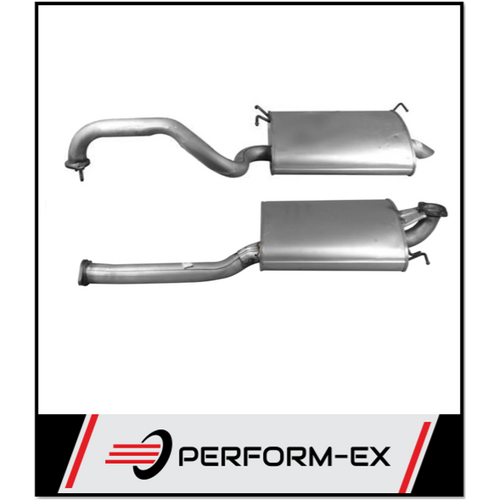 STANDARD CENTRE & REAR MUFFLER FITS FORD FALCON BA BF 4.0L 6CYL SEDAN