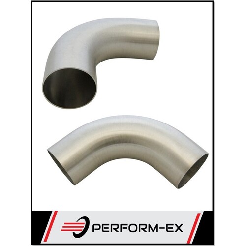 2" 51MM X 90 DEGREE MANDREL BEND 304 ULTI GRADE STAINLESS STEEL EXHAUST PIPE