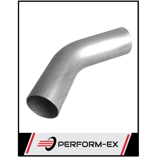 2.25" 57MM X 45 DEGREE MANDREL BEND MILD STEEL EXHAUST PIPE