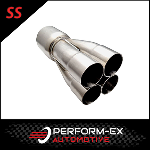 PERFORM-EX 2.25" ID IN TO 3.5" OD OUTLET 304 STAINLESS MERGE COLLECTOR (4 INTO 1)