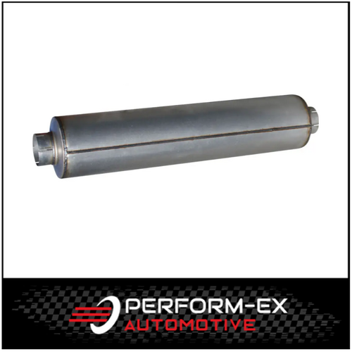 CONE BAFFLED TRUCK MUFFLER 10" ROUND X 44" LONG X 6" IN/OUT (MCB1044-600E)