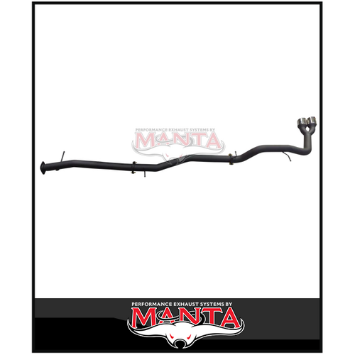 MANTA 3" DPF BACK EXHAUST SYSTEM WITH TWIN TIP SIDE EXIT FITS FORD RANGER NEXT GEN 2.0L BI-TURBO 2022-ON (MKFD0280T)