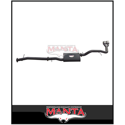 MANTA 3" DPF BACK EXHAUST SYSTEM WITH MUFFLER/TWIN TIP SIDE EXIT FITS FORD RANGER NEXT GEN 2.0L BI-TURBO 2022-ON (MKFD0282T)